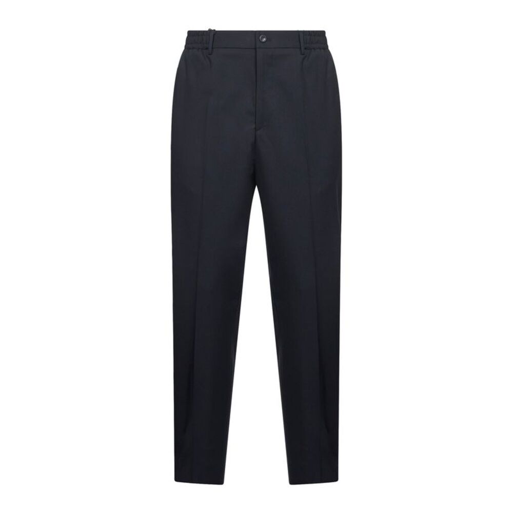 Tagliatore Men Blue Stretch Virgin Wool Blend Garcon Trousers